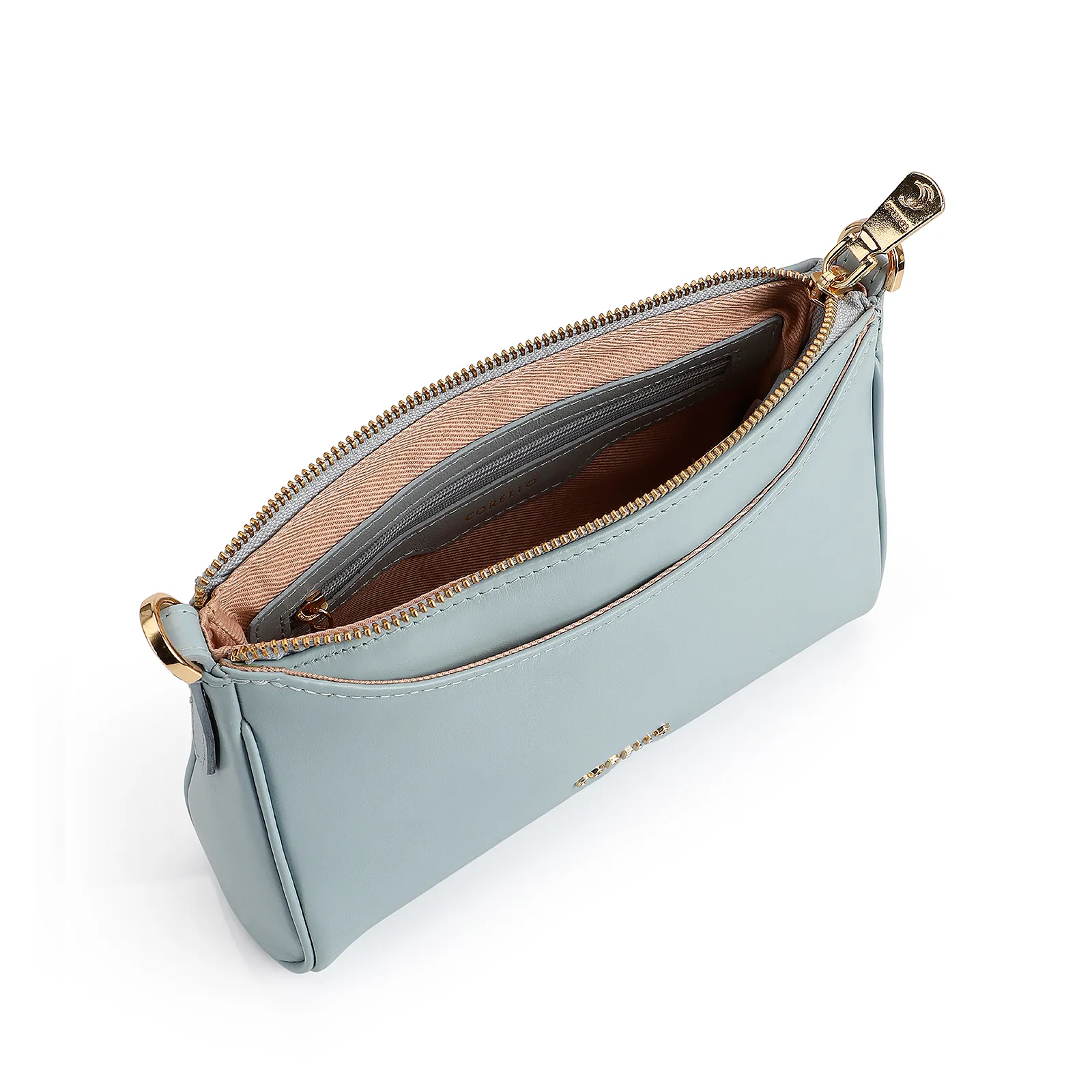 Bolsa Transversal Couro Azul