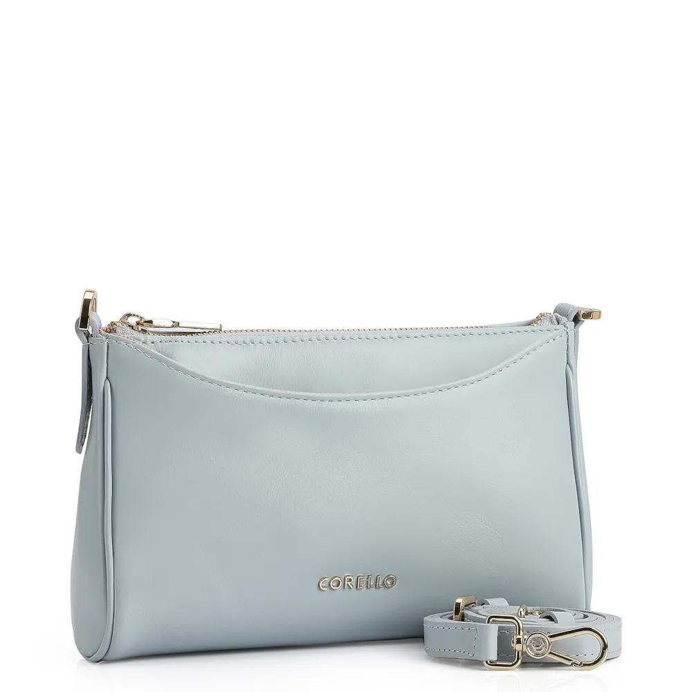 Bolsa Transversal Couro Azul - imagem 2