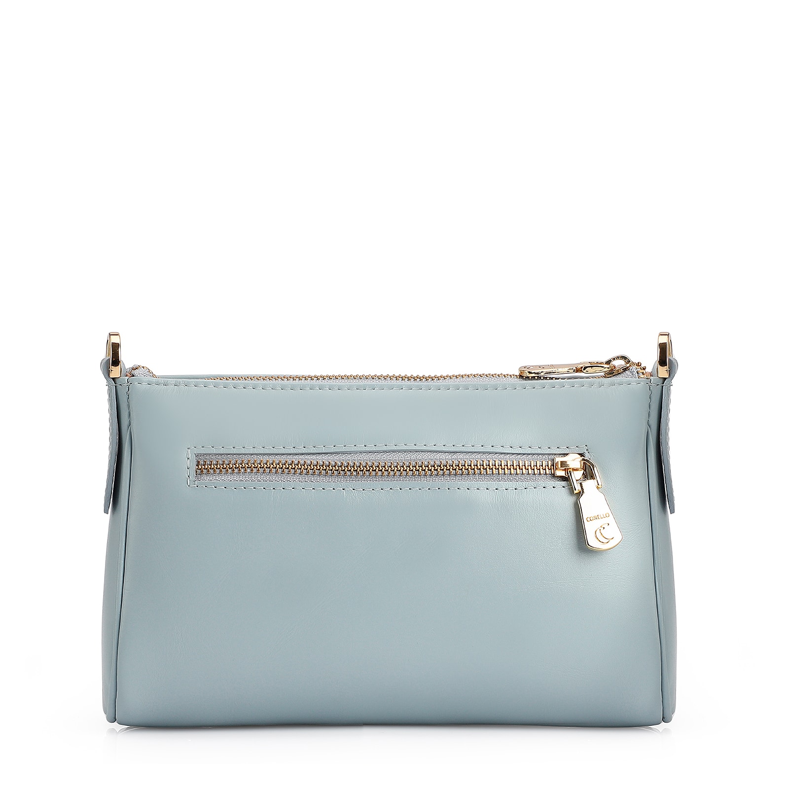 Bolsa Transversal Couro Azul