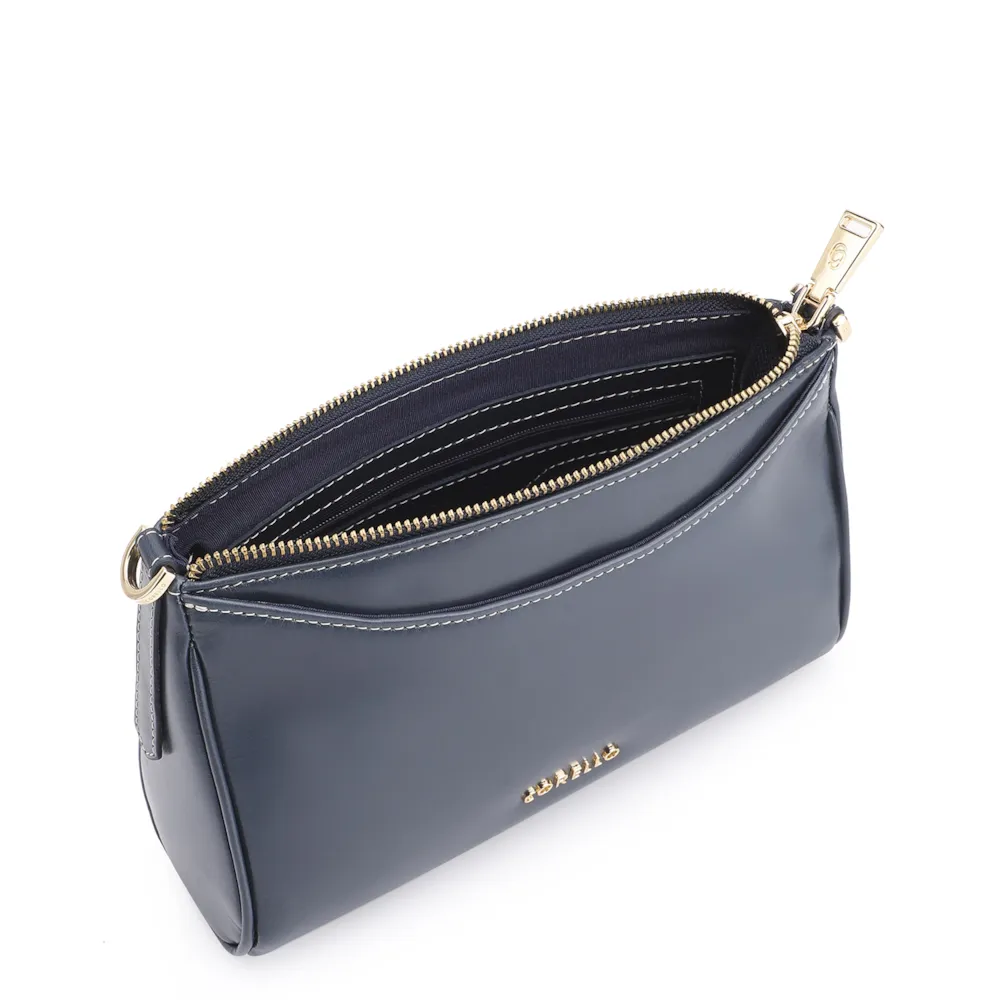 Bolsa Transversal Couro Azul - imagem 4