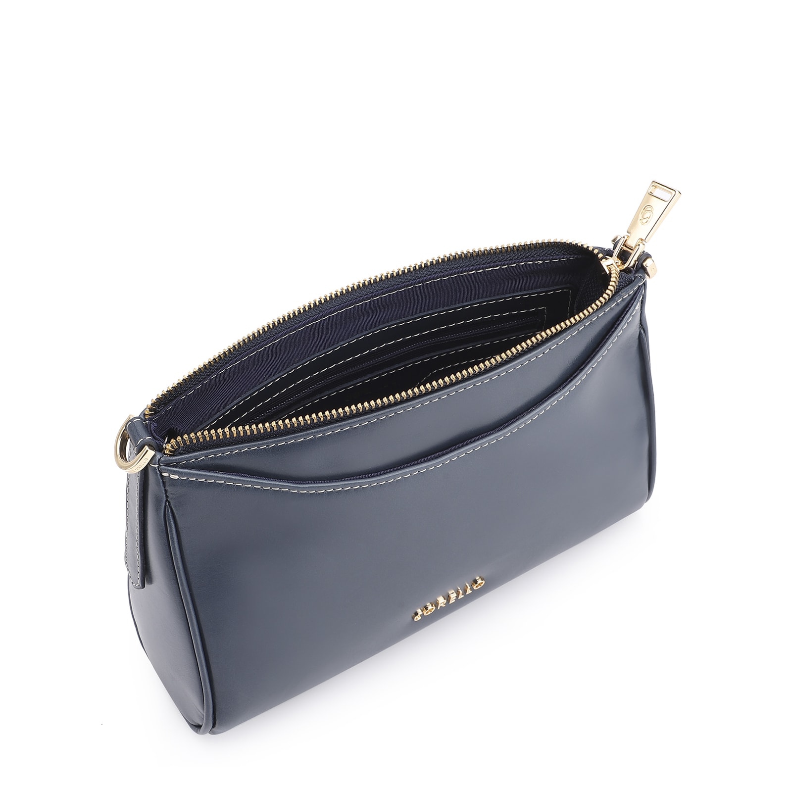 Bolsa Transversal Couro Azul