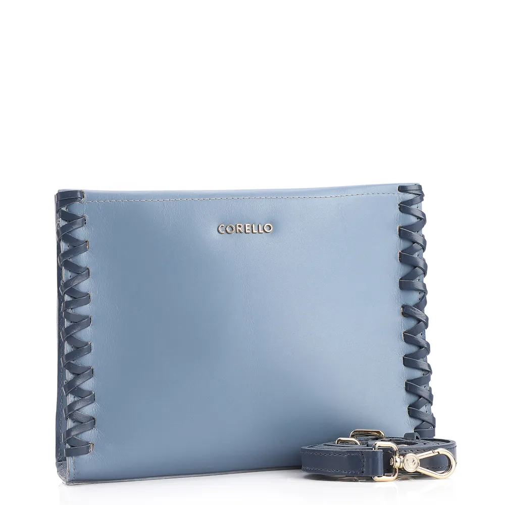 Bolsa Transversal Couro Azul - imagem 2
