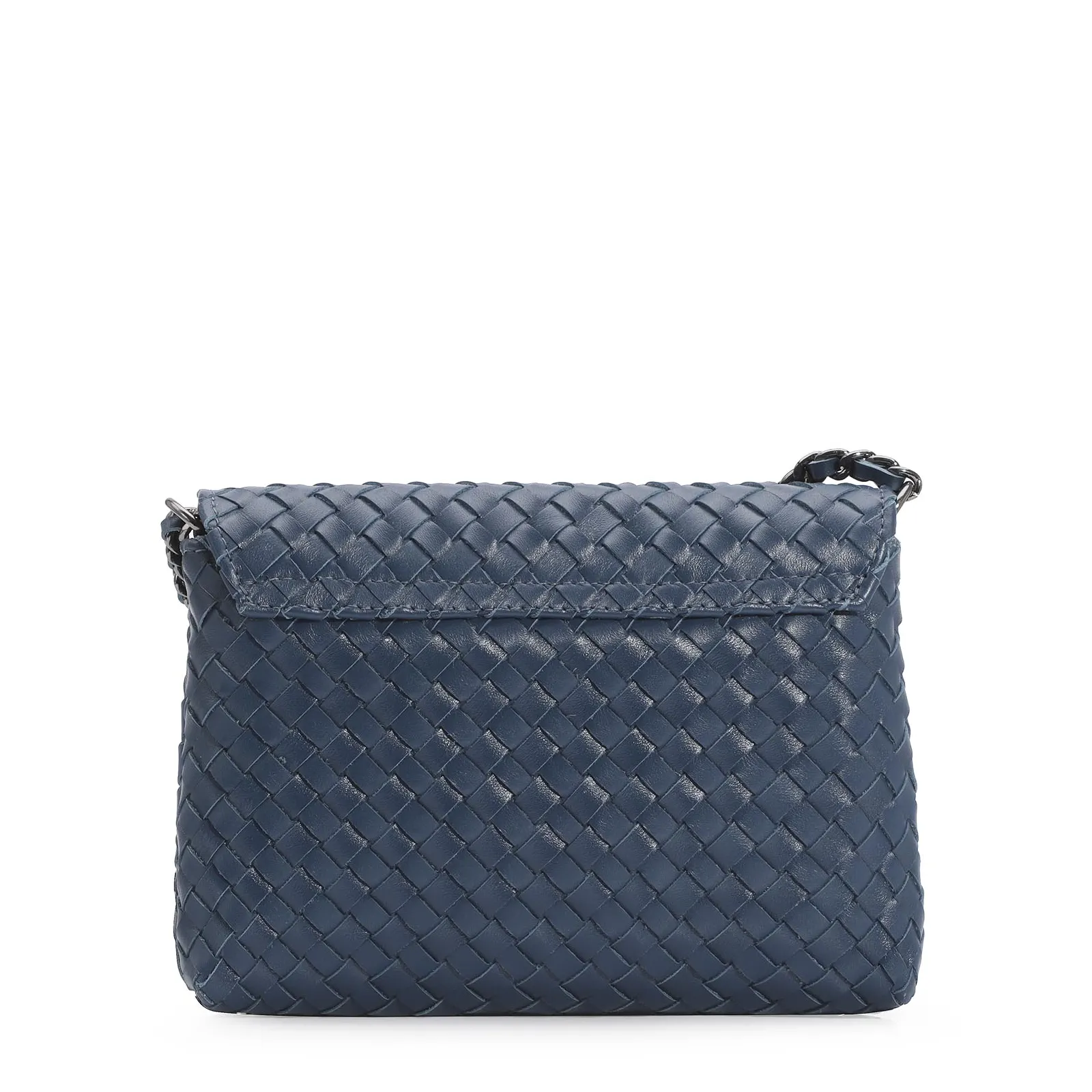 Bolsa Transversal Couro Azul