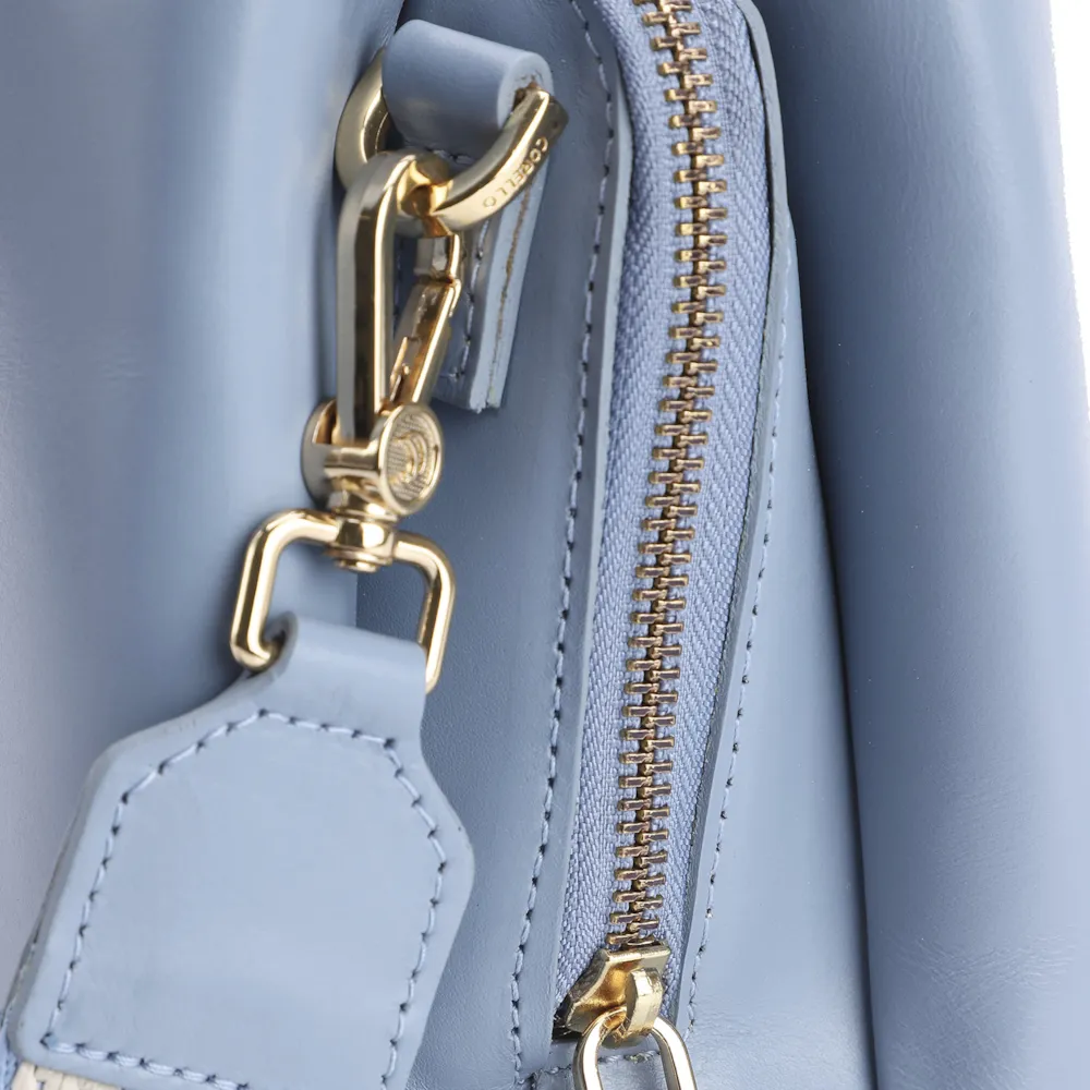 Bolsa Transversal Couro Azul - imagem 5