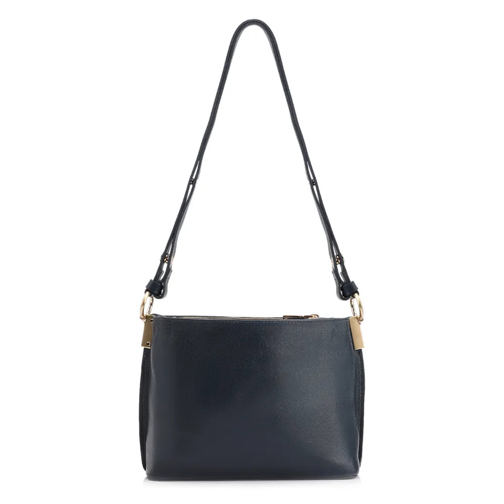 Bolsa Transversal Couro Azul - imagem 4