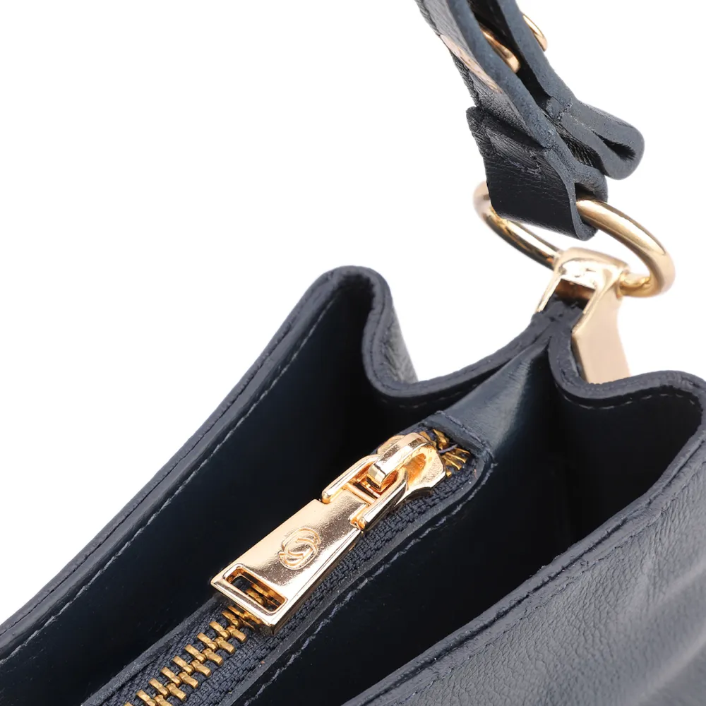Bolsa Transversal Couro Azul - imagem 6