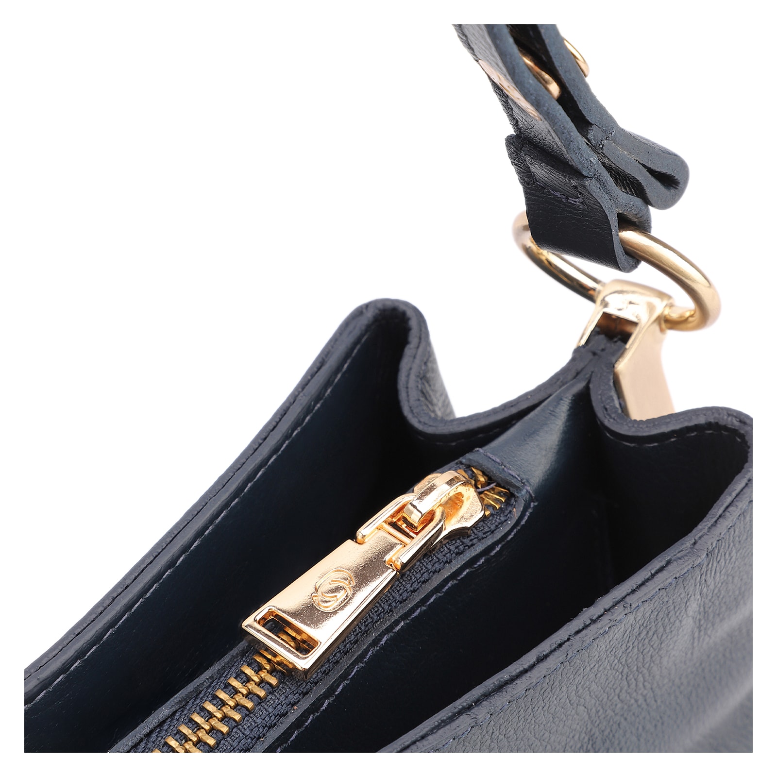 Bolsa Transversal Couro Azul