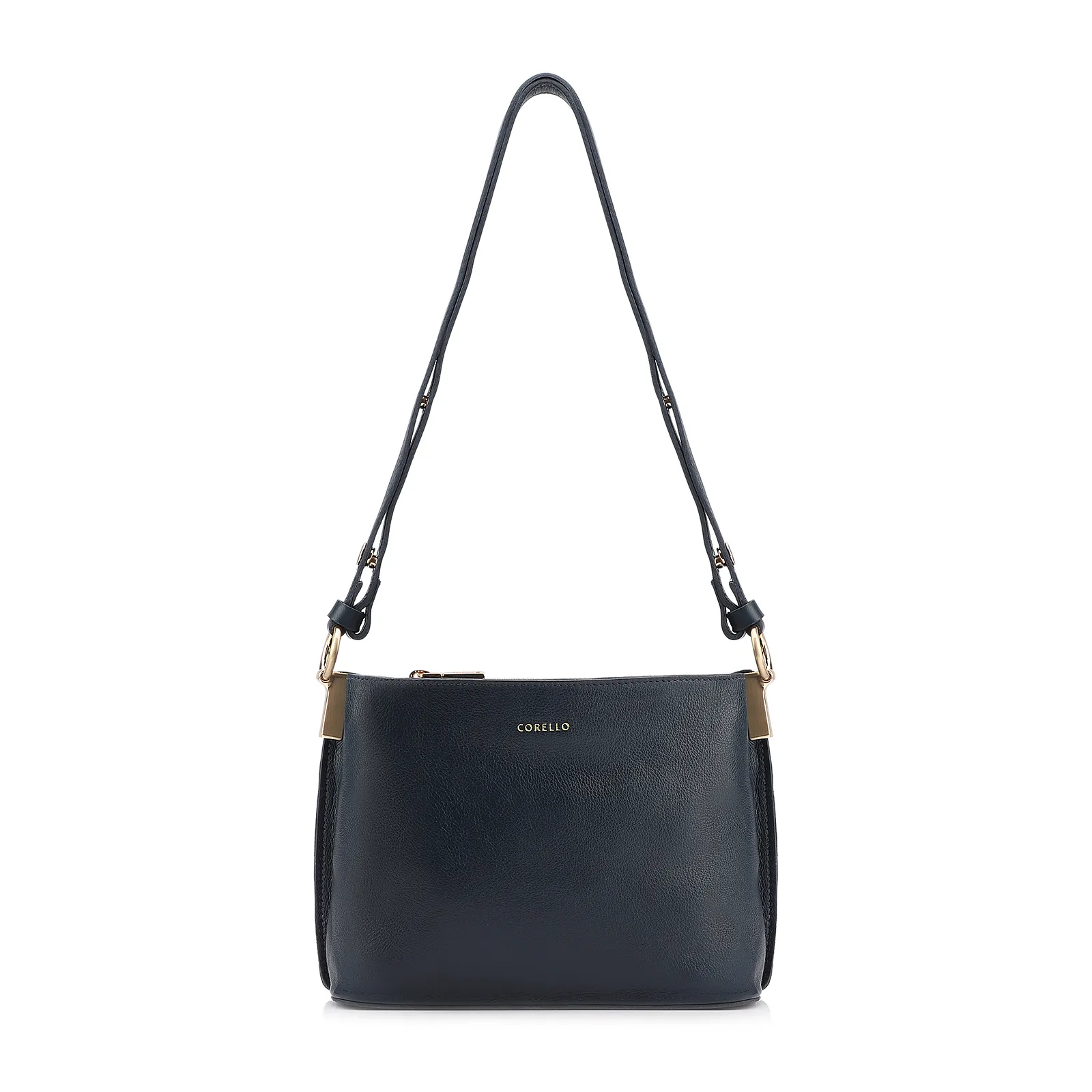 Bolsa Transversal Couro Azul