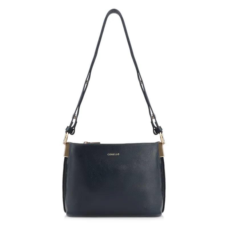 Bolsa Transversal Couro Azul