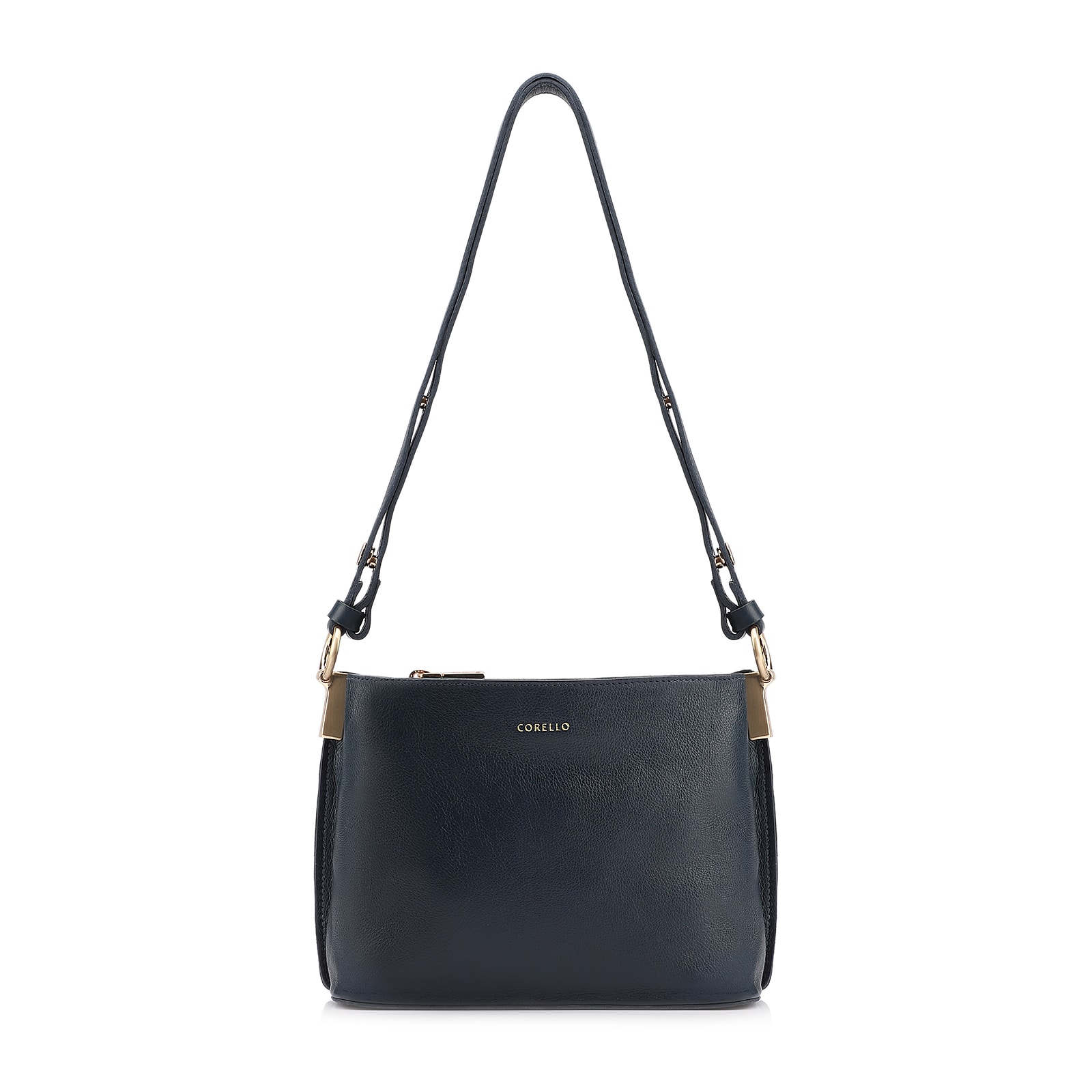 Bolsa Transversal Couro Azul