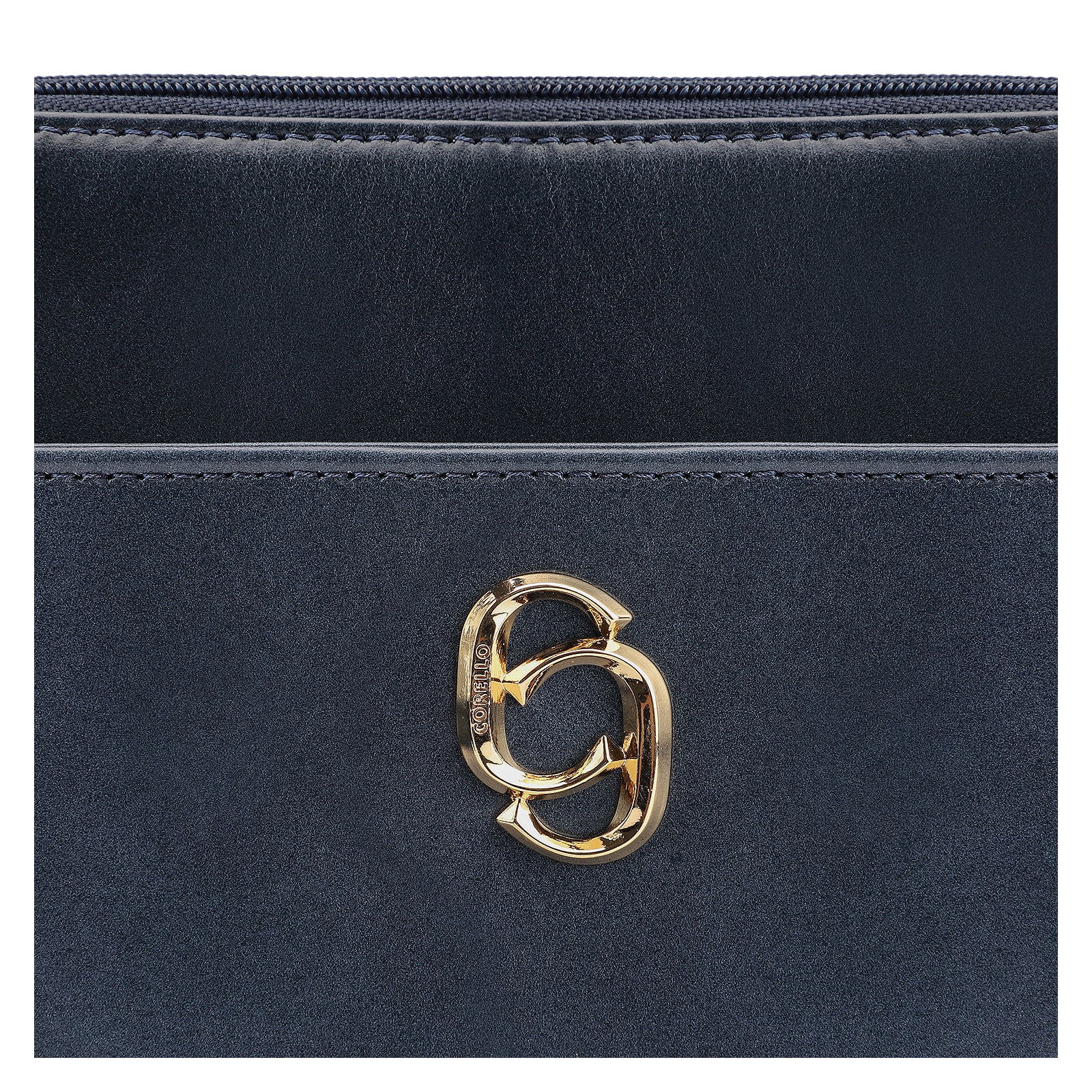 Bolsa Transversal Couro Azul
