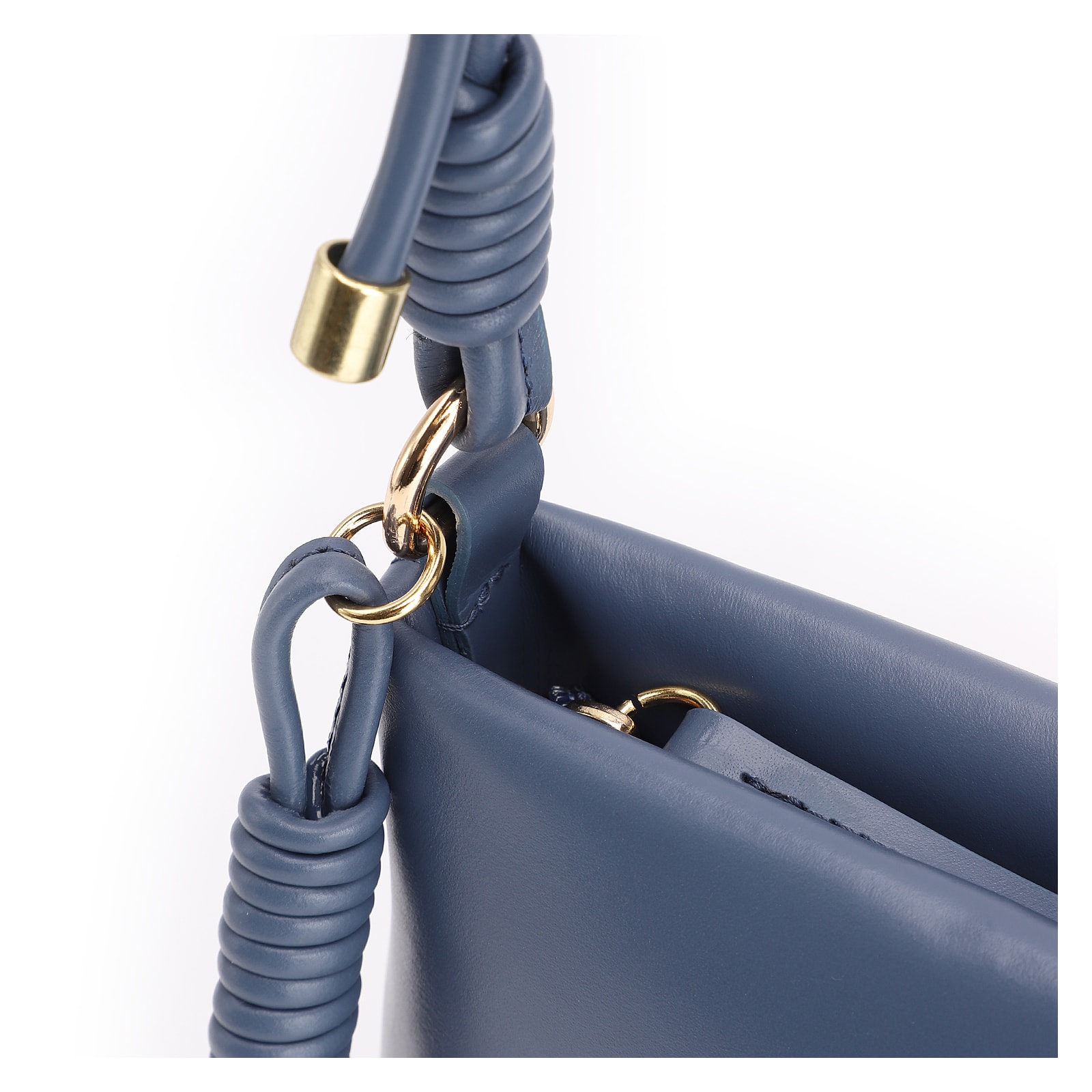Bolsa Transversal Couro Azul