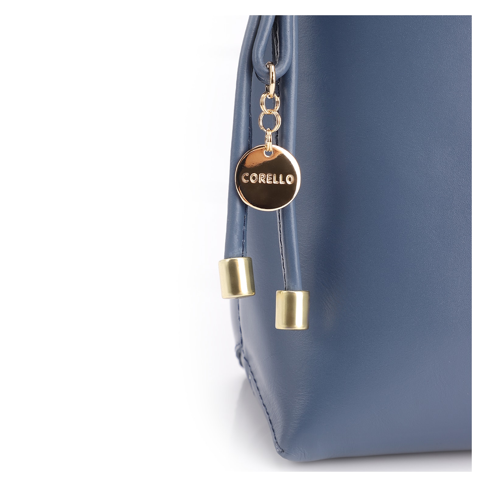 Bolsa Transversal Couro Azul
