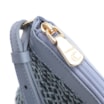 Bolsa Transversal Couro Azul Claro - imagem 5