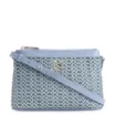 Bolsa Transversal Couro Azul Claro - imagem 1