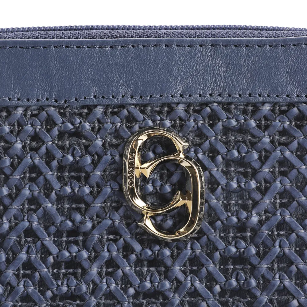 Bolsa Transversal Couro Azul Escuro - imagem 6