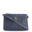 Bolsa Transversal Couro Azul Escuro - imagem 1