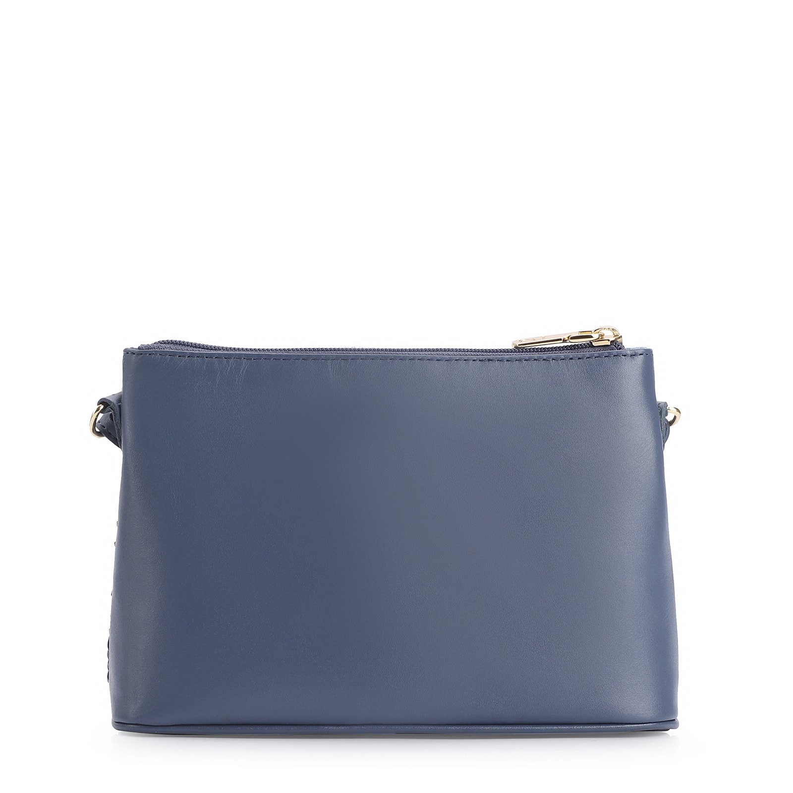 Bolsa Transversal Couro Azul Escuro