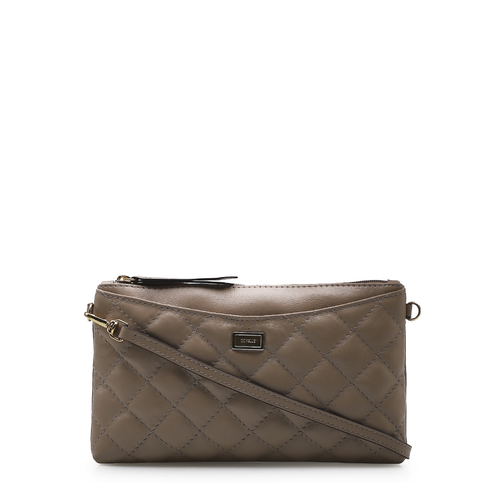 Bolsa Transversal Couro Bege
