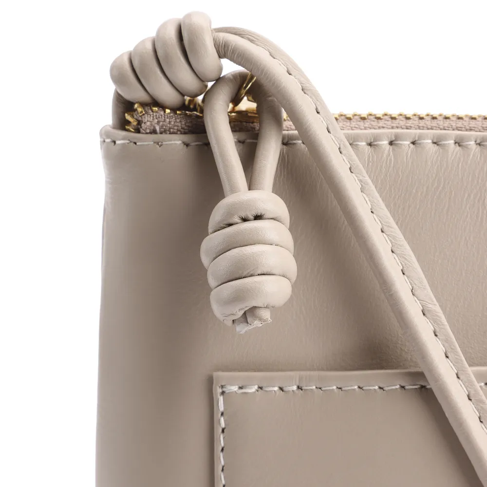 Bolsa Transversal Couro Bege - imagem 5