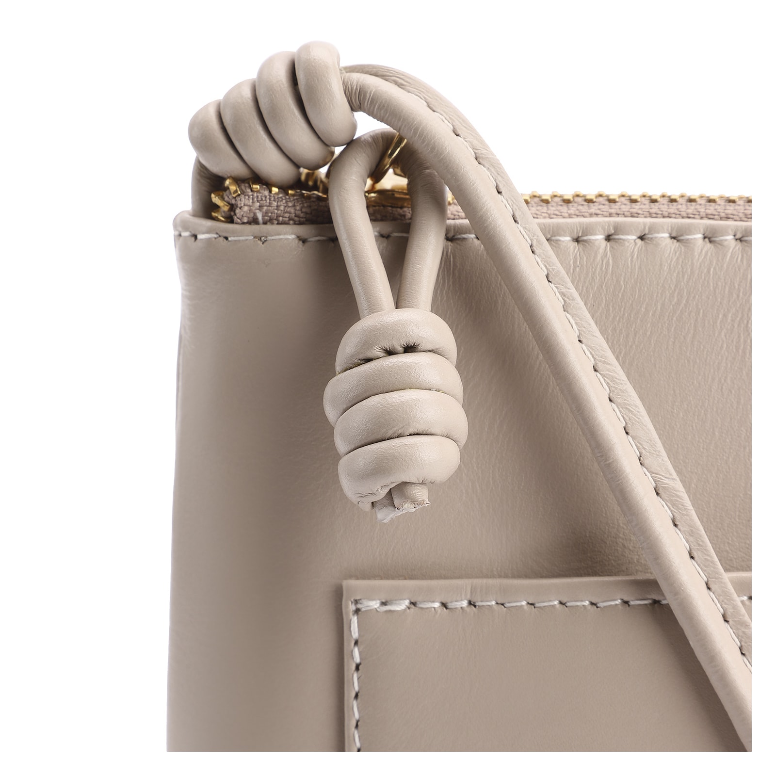 Bolsa Transversal Couro Bege