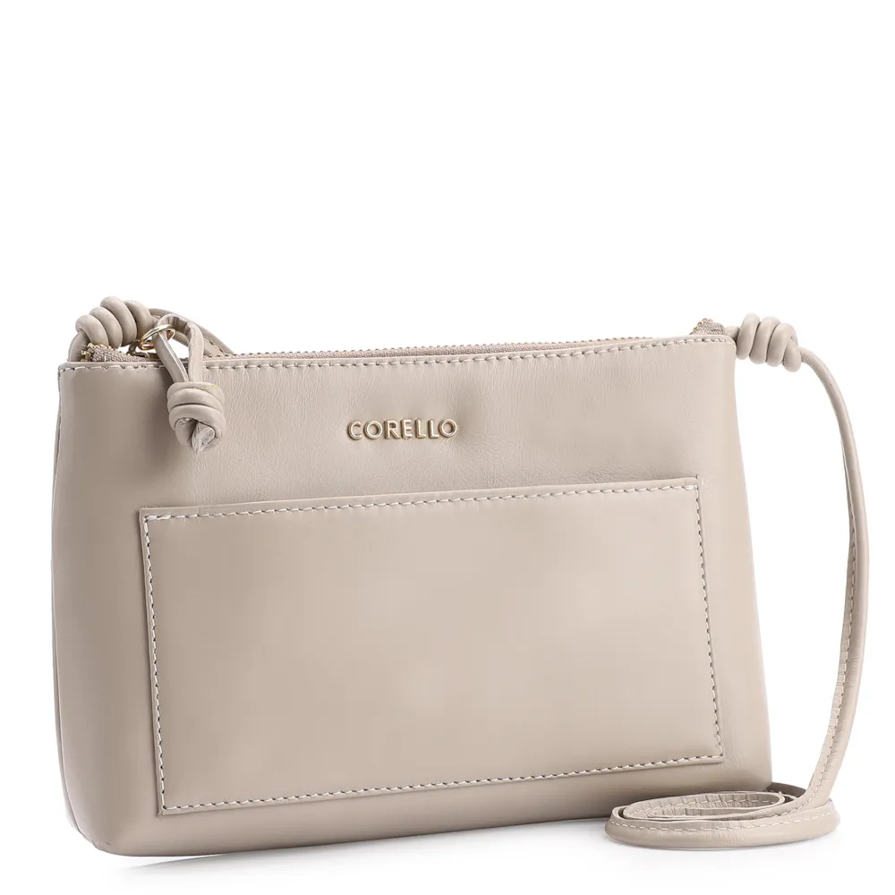 Bolsa Transversal Couro Bege - imagem 2