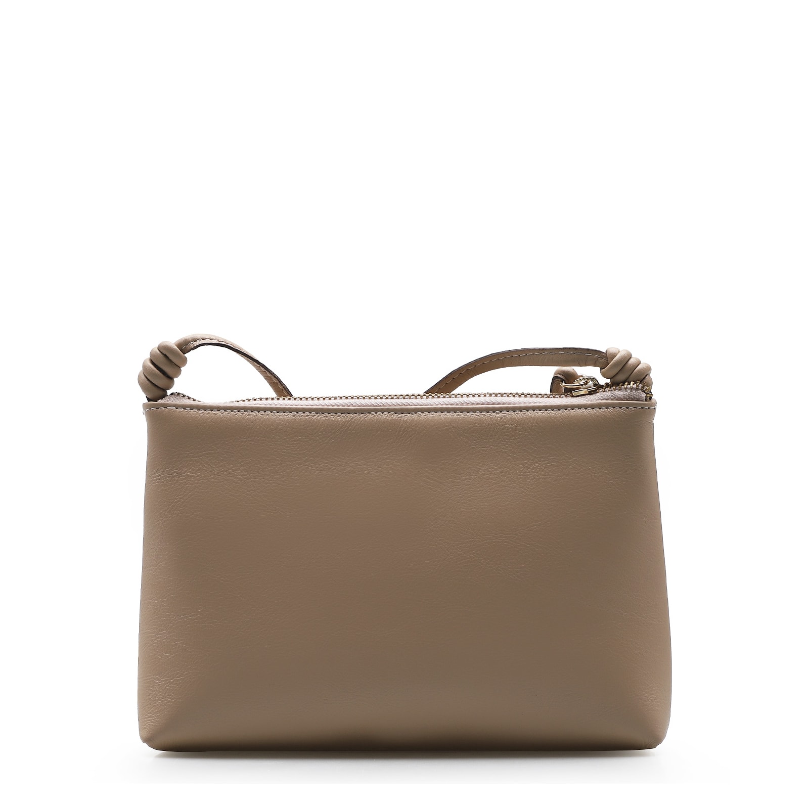 Bolsa Transversal Couro Bege