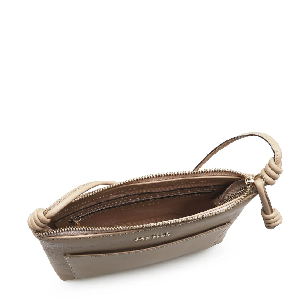 Bolsa Transversal Couro Bege - imagem 4