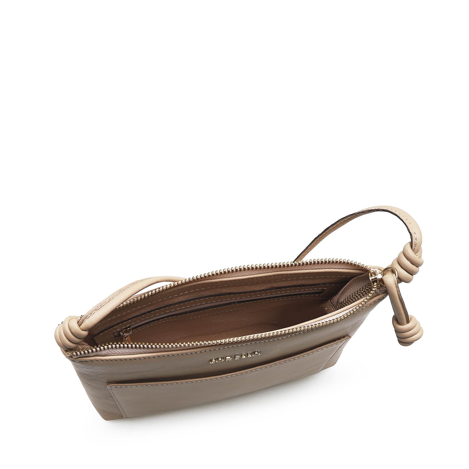 Bolsa Transversal Couro Bege