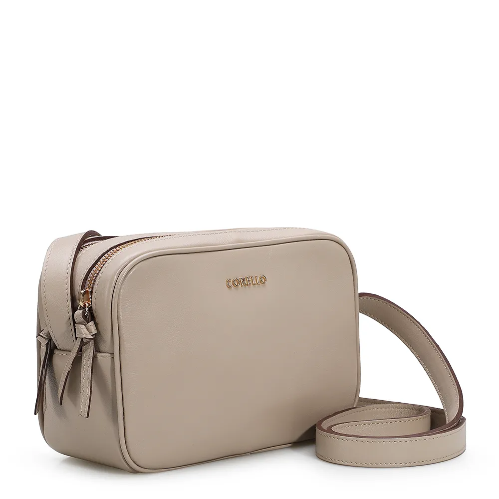 Bolsa Transversal Couro Bege - imagem 2