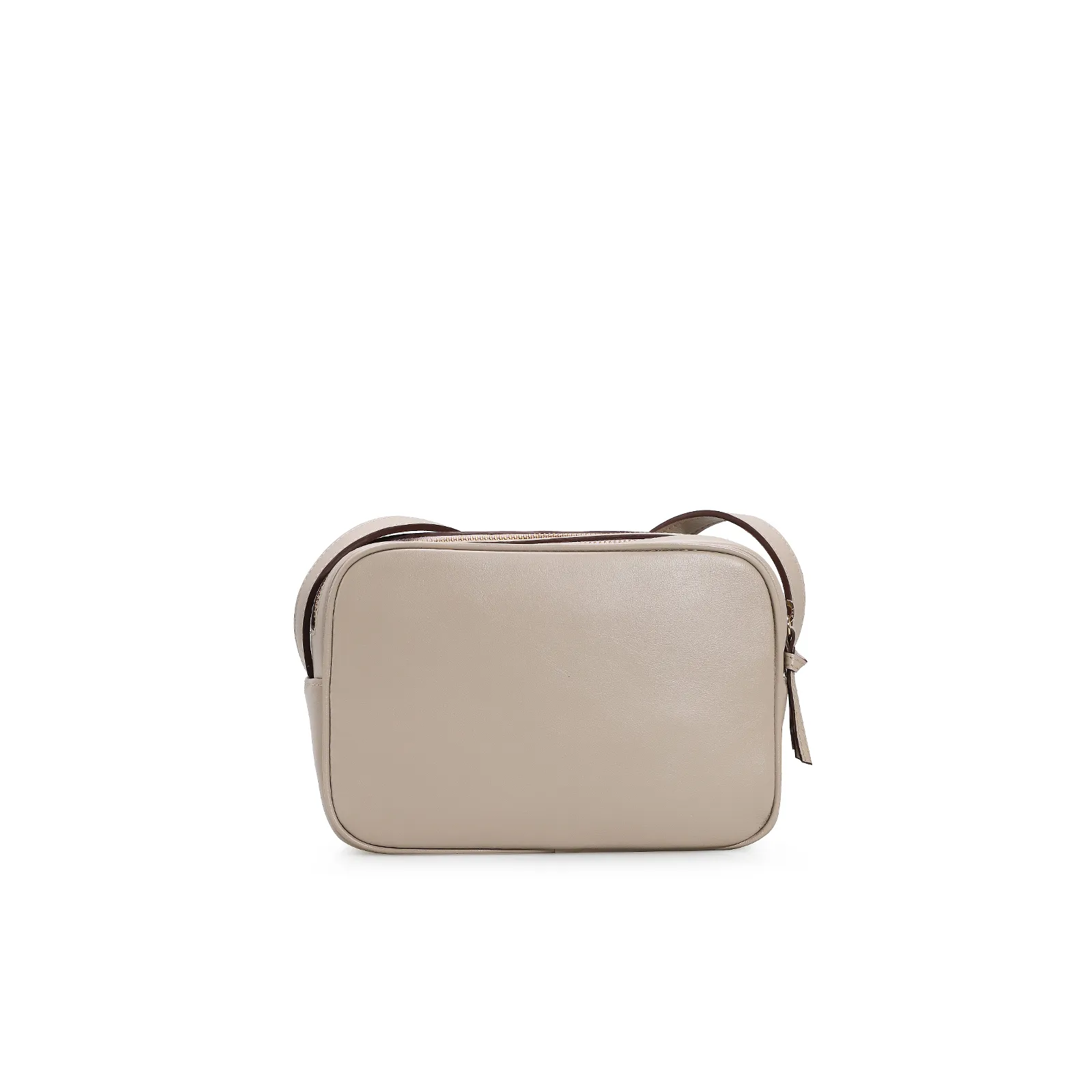 Bolsa Transversal Couro Bege