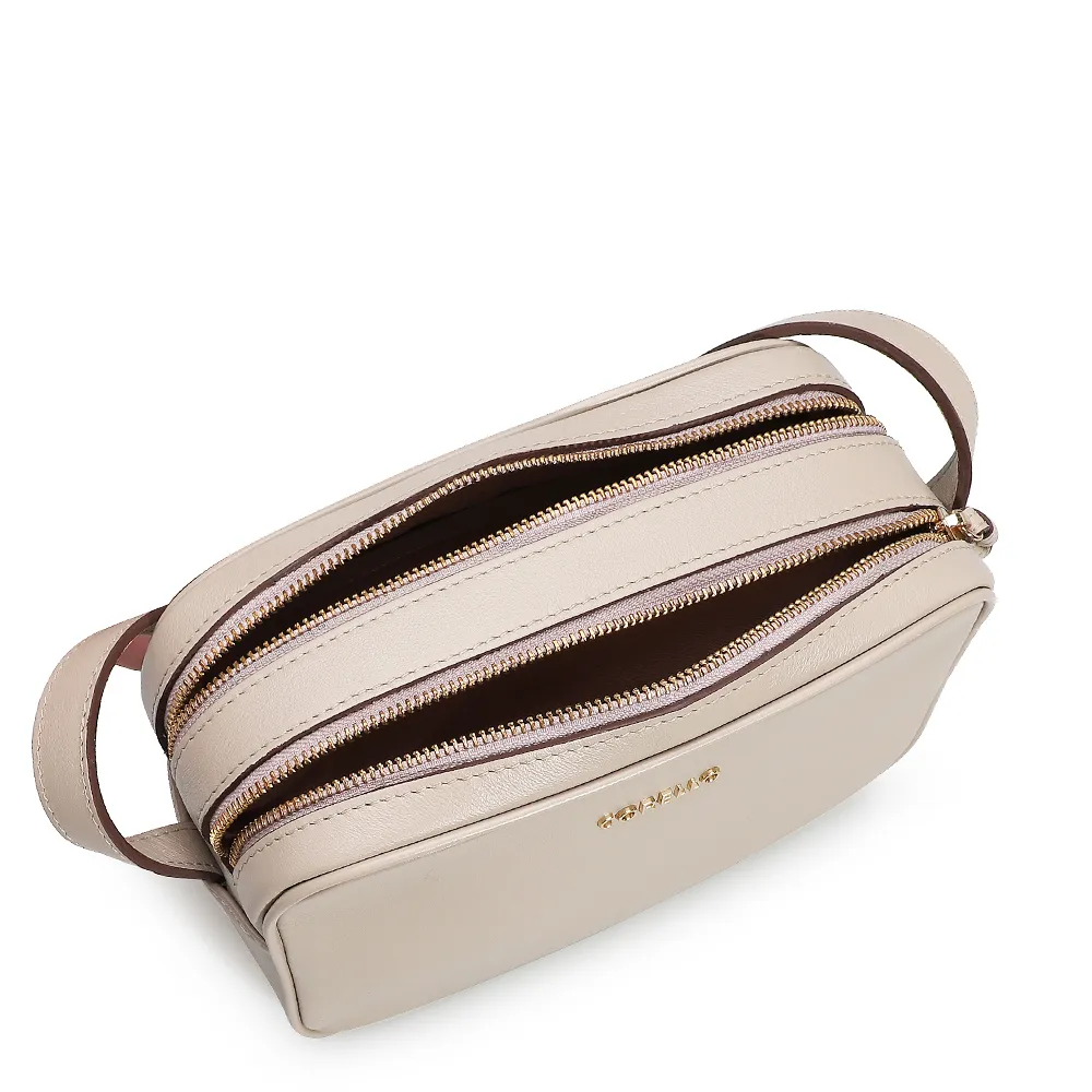 Bolsa Transversal Couro Bege - imagem 4