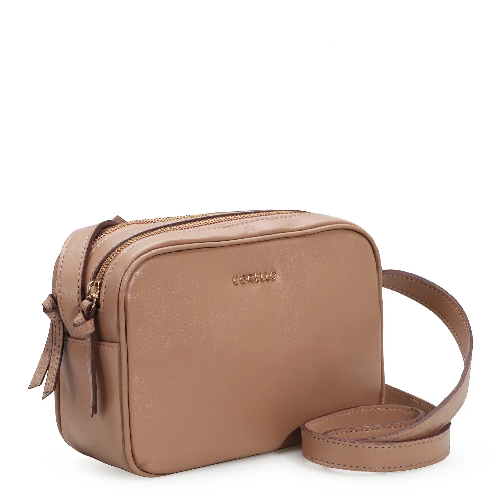 Bolsa Transversal Couro Bege - imagem 2