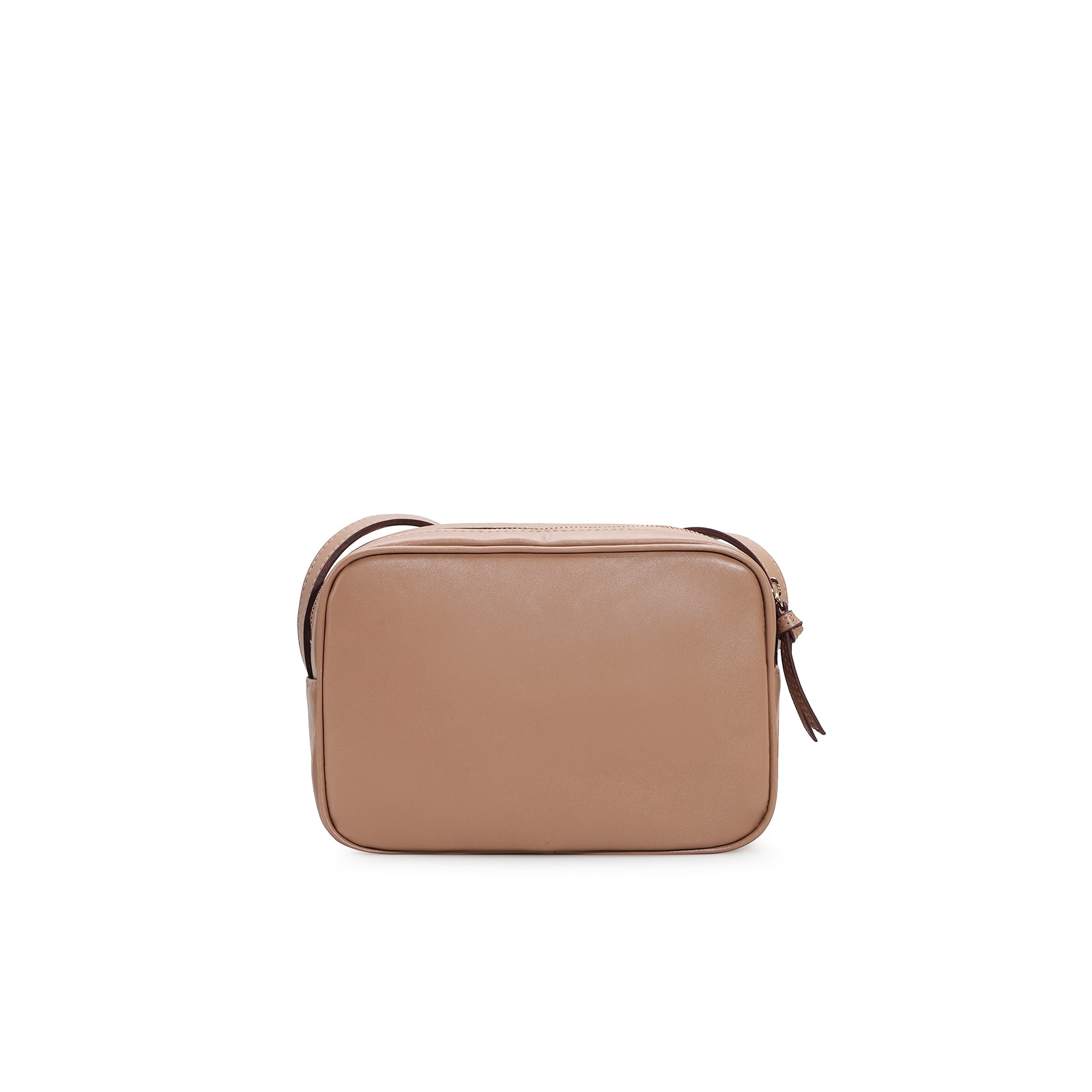 Bolsa Transversal Couro Bege