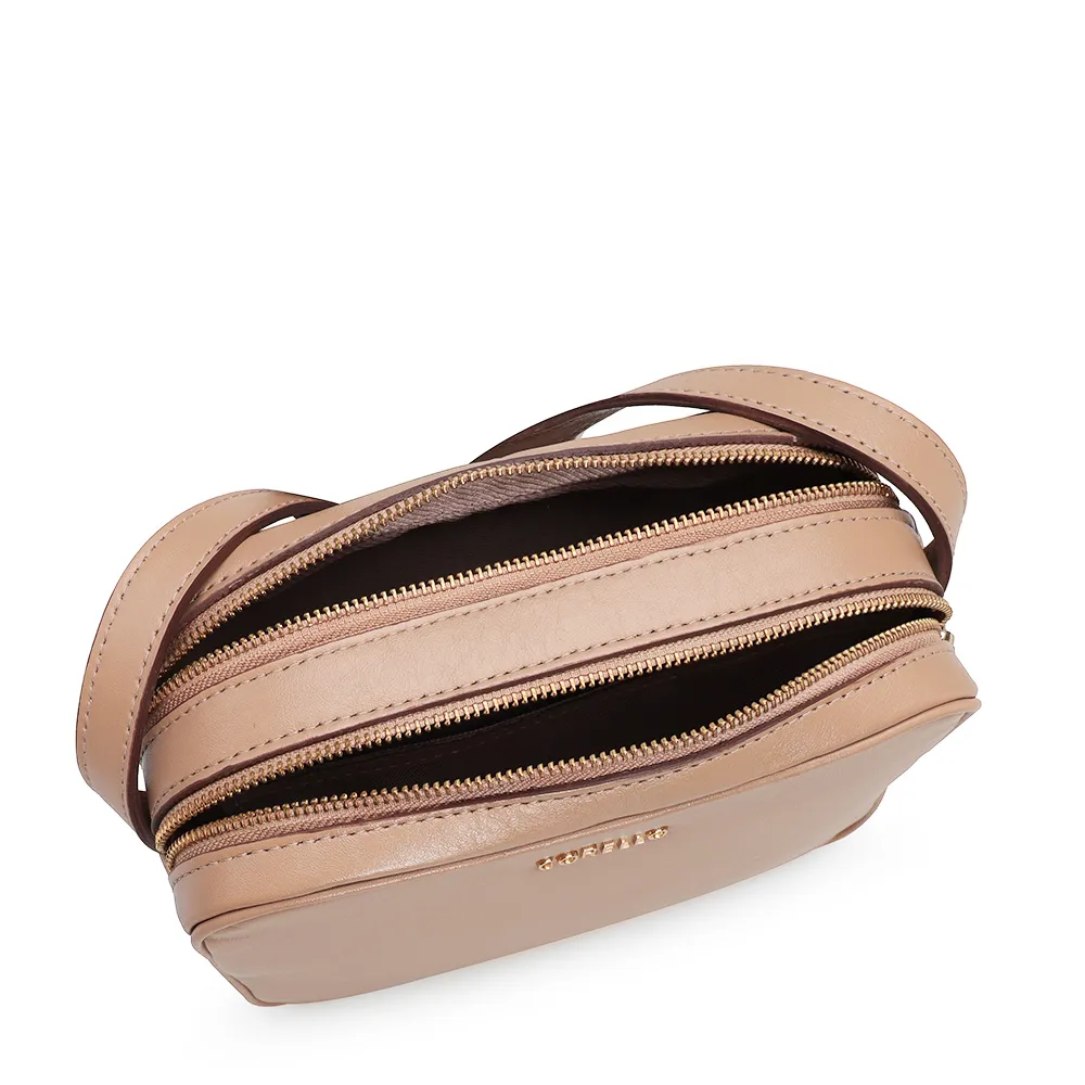Bolsa Transversal Couro Bege - imagem 4