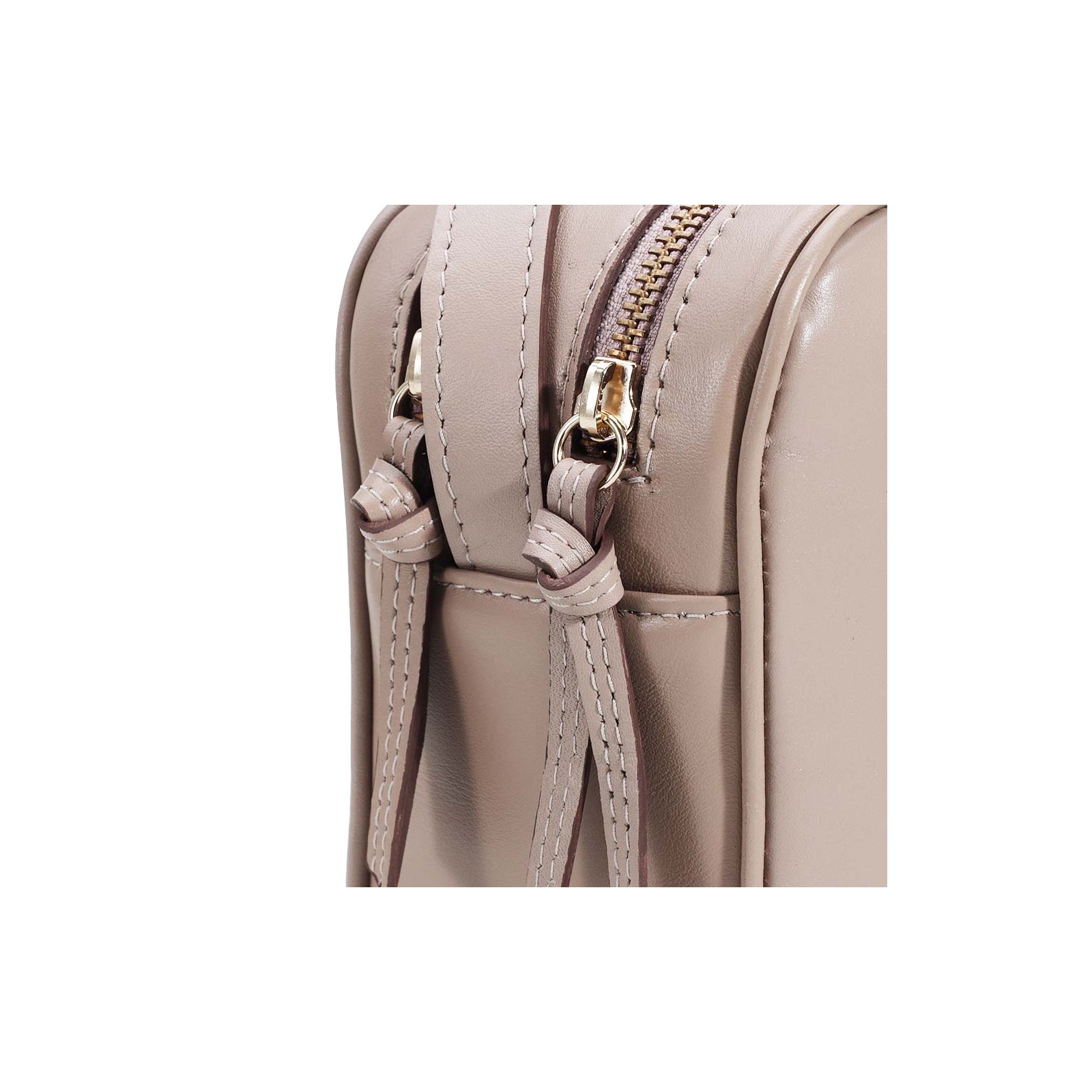 Bolsa Transversal Couro Bege