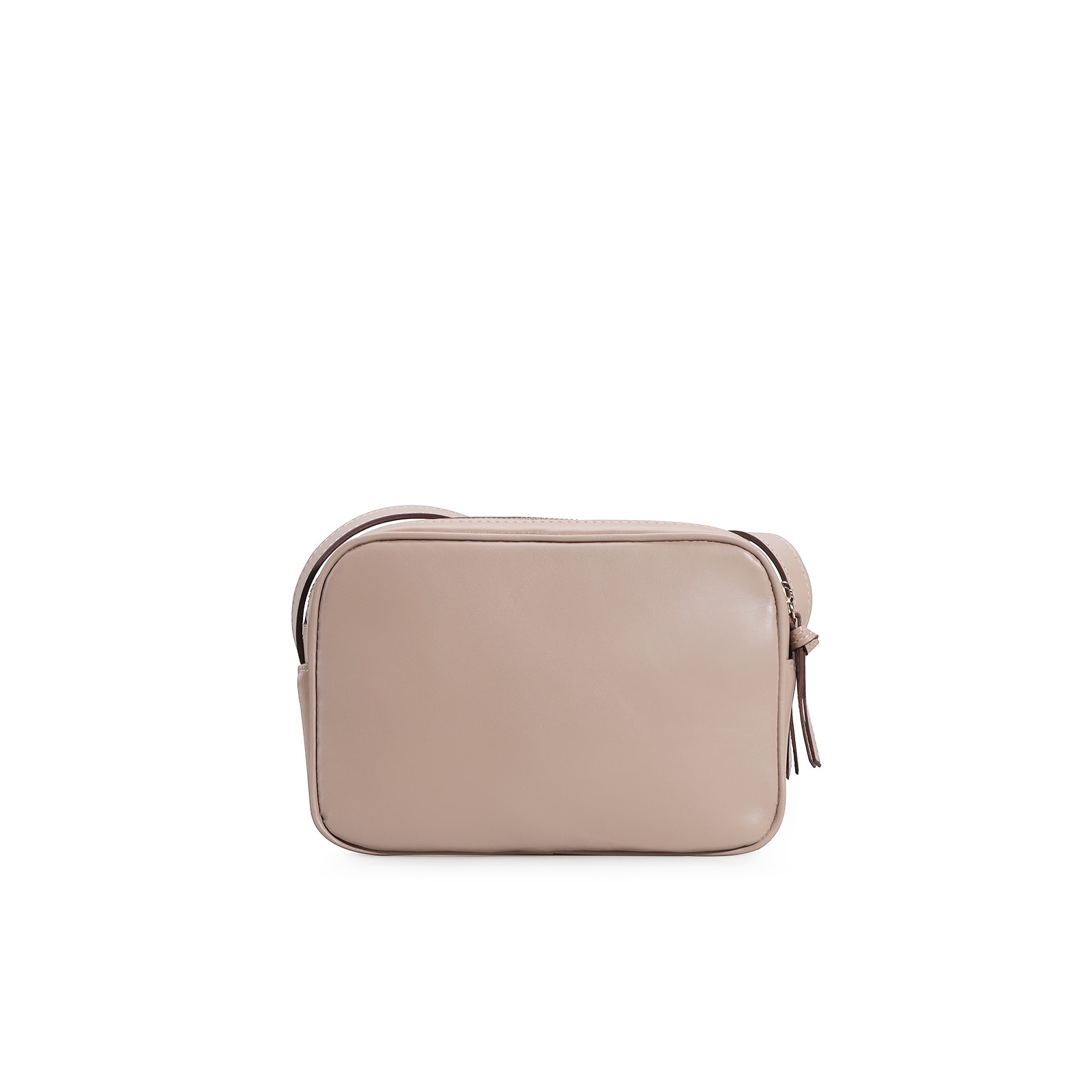 Bolsa Transversal Couro Bege
