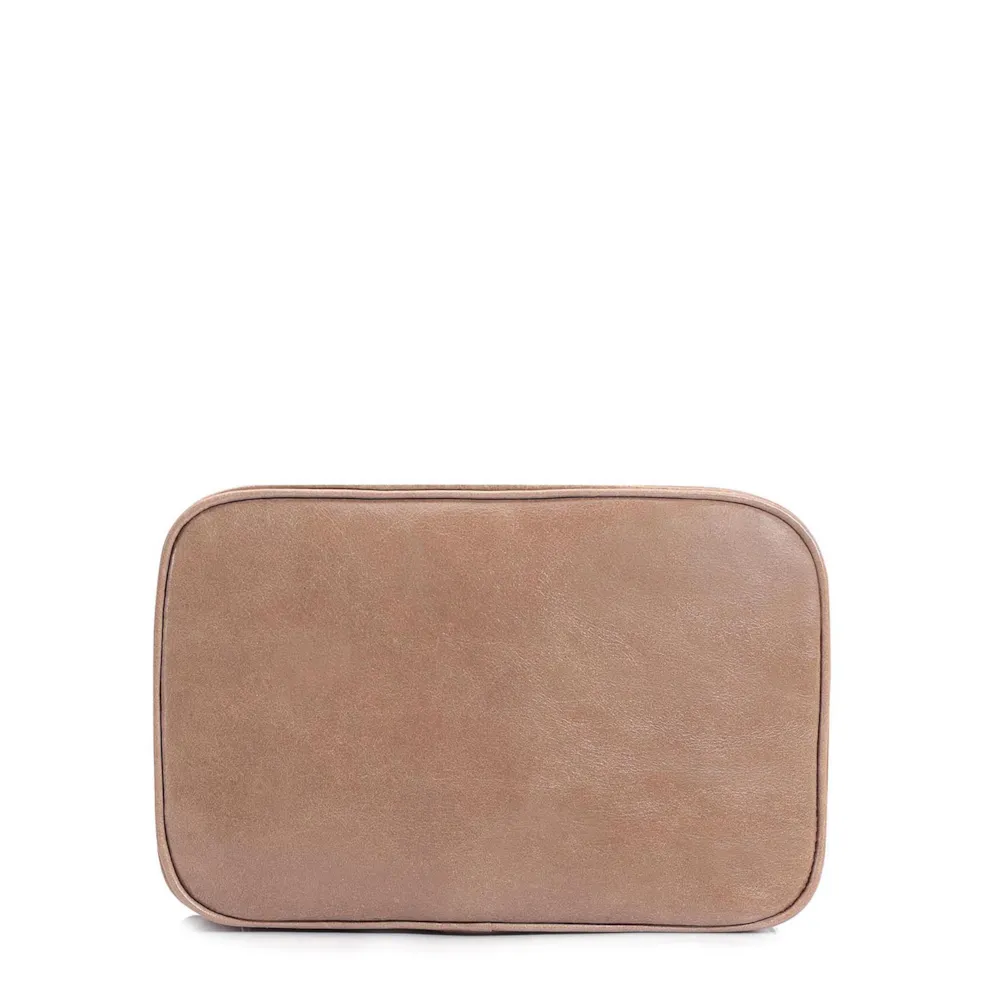 Bolsa Transversal Couro Bege - imagem 3