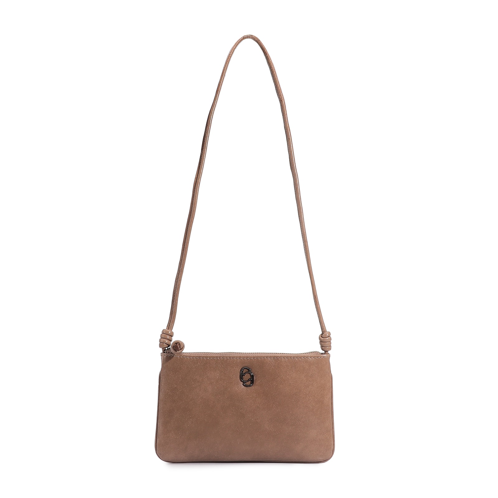 Bolsa Transversal Couro Bege