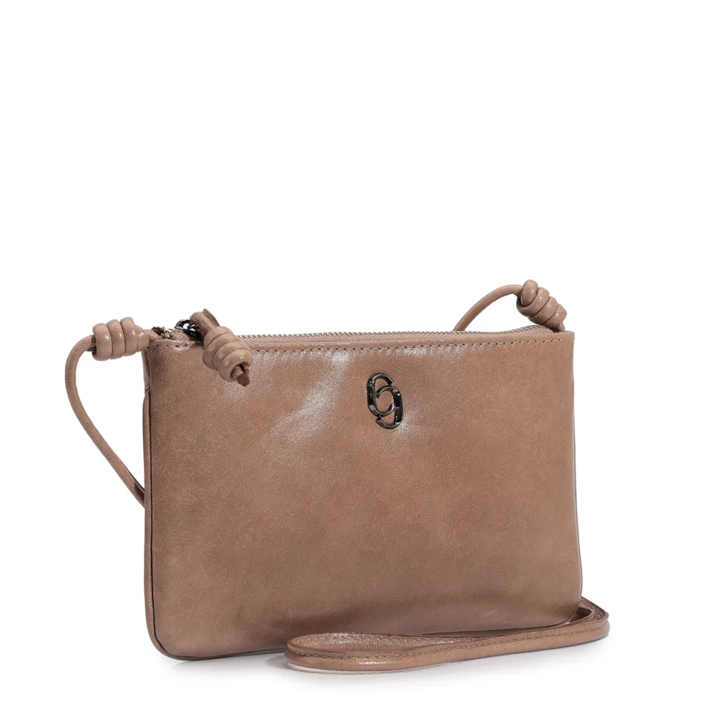 Bolsa Transversal Couro Bege - imagem 2