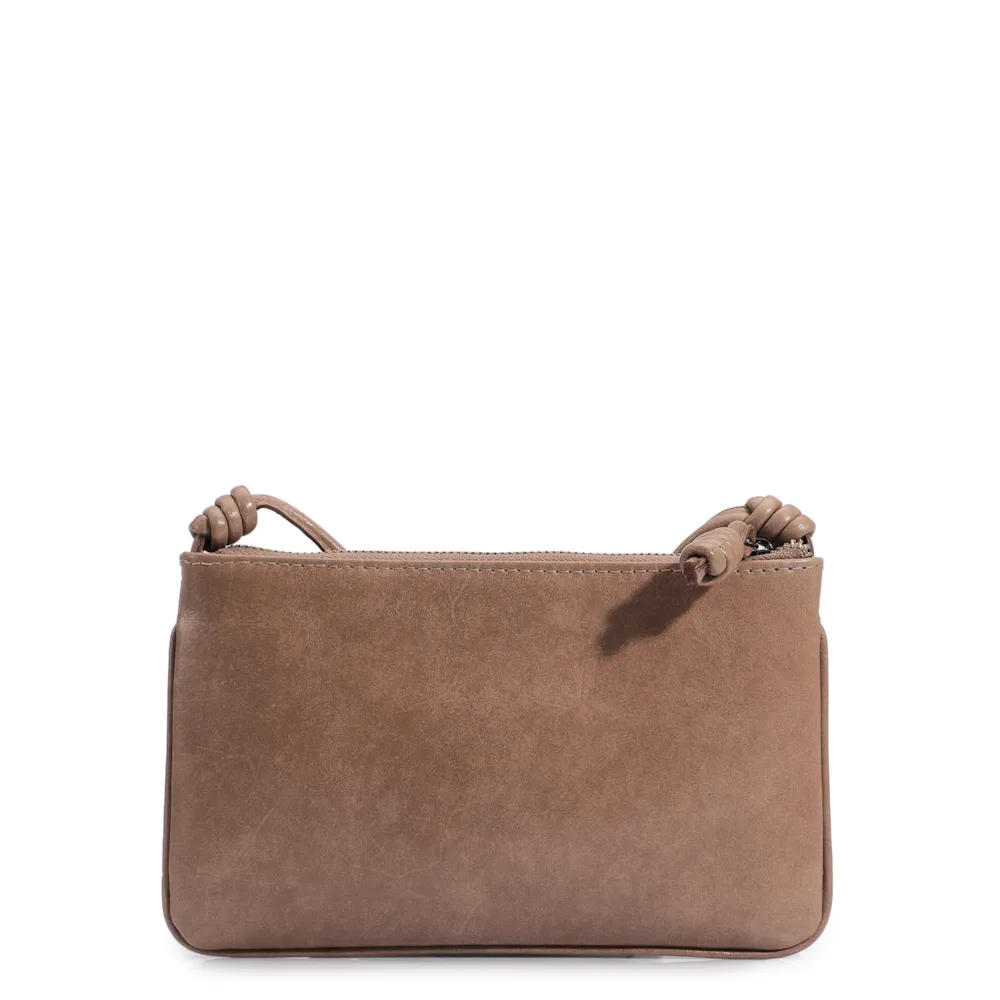 Bolsa Transversal Couro Bege - imagem 3