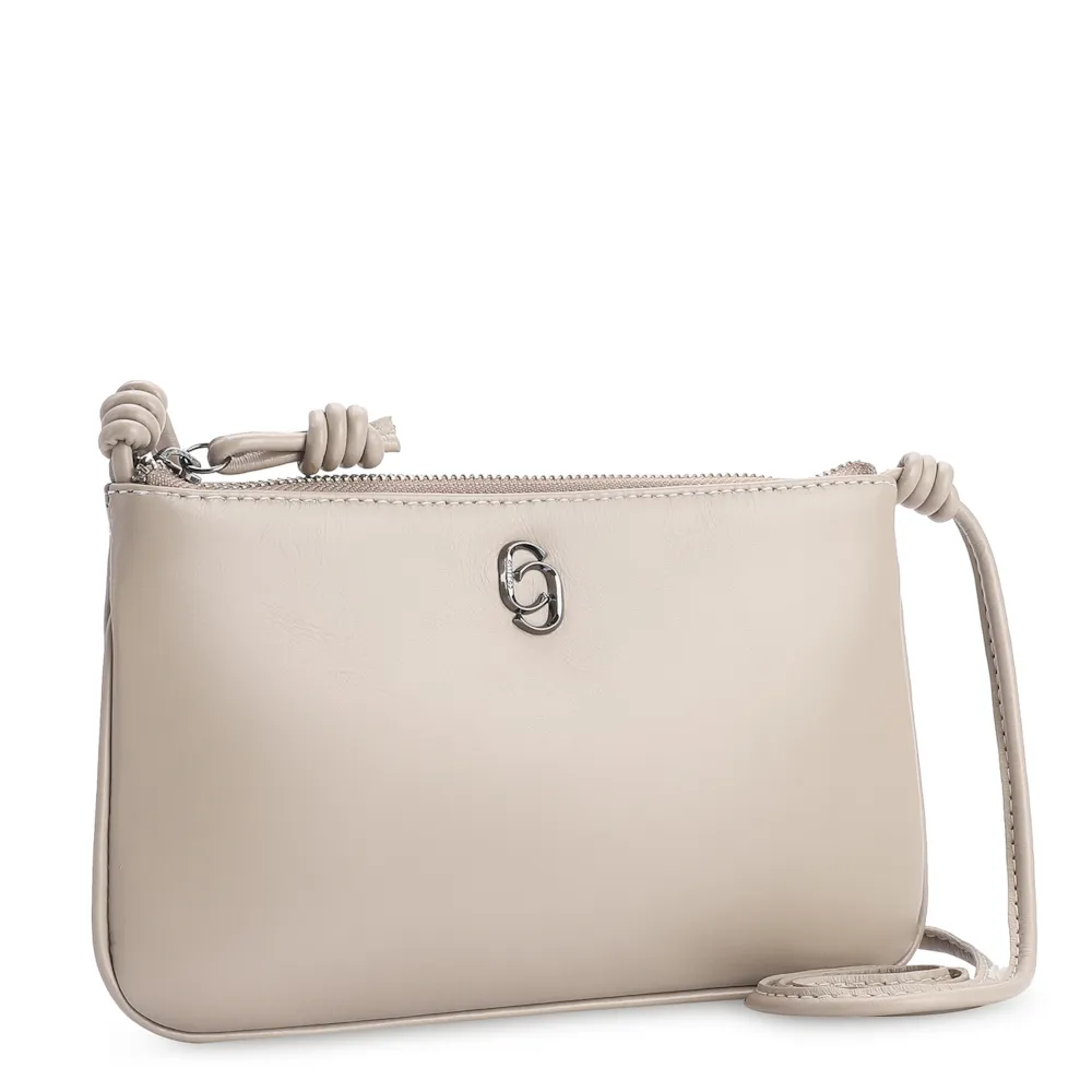 Bolsa Transversal Couro Bege - imagem 2