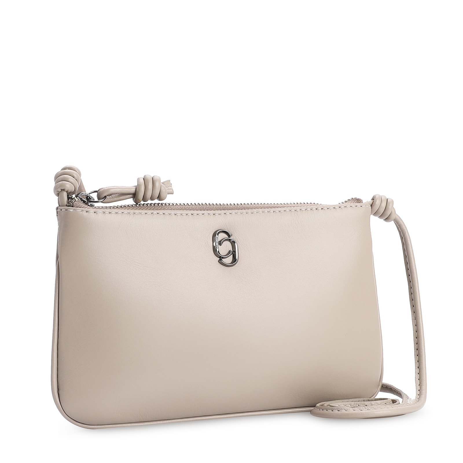 Bolsa Transversal Couro Bege