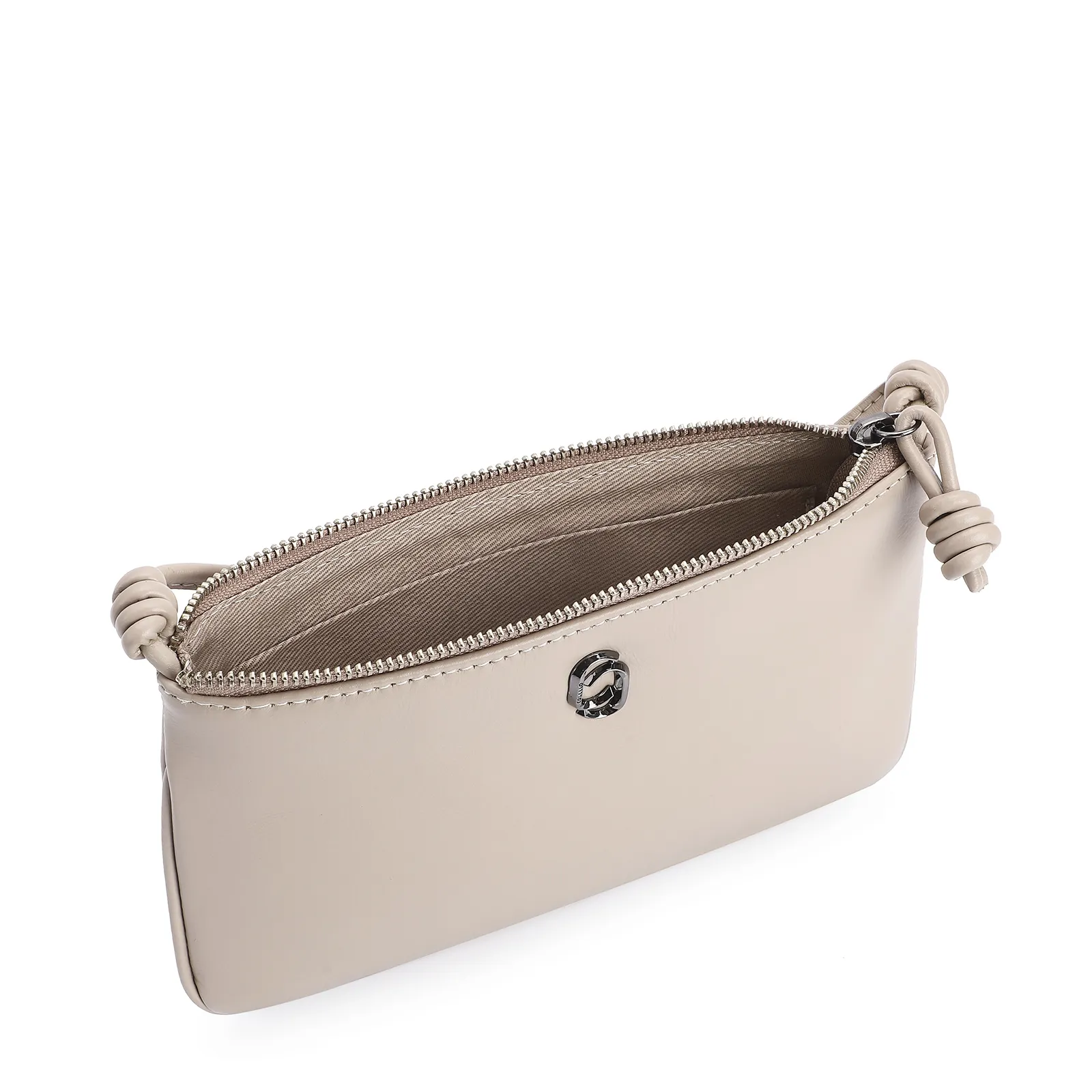 Bolsa Transversal Couro Bege