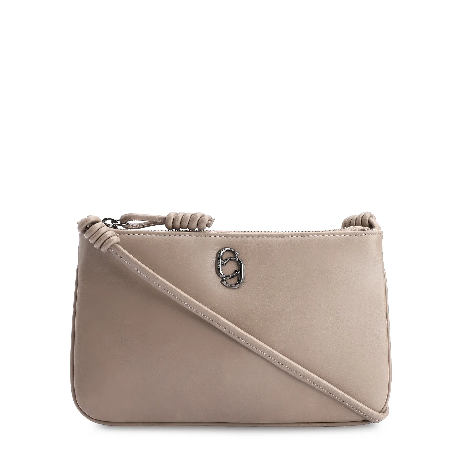 Bolsa Transversal Couro Bege