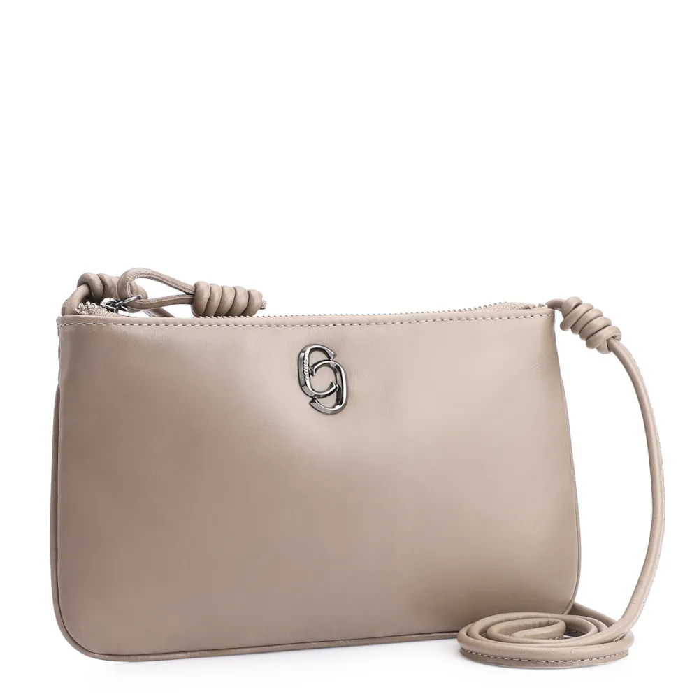 Bolsa Transversal Couro Bege - imagem 2