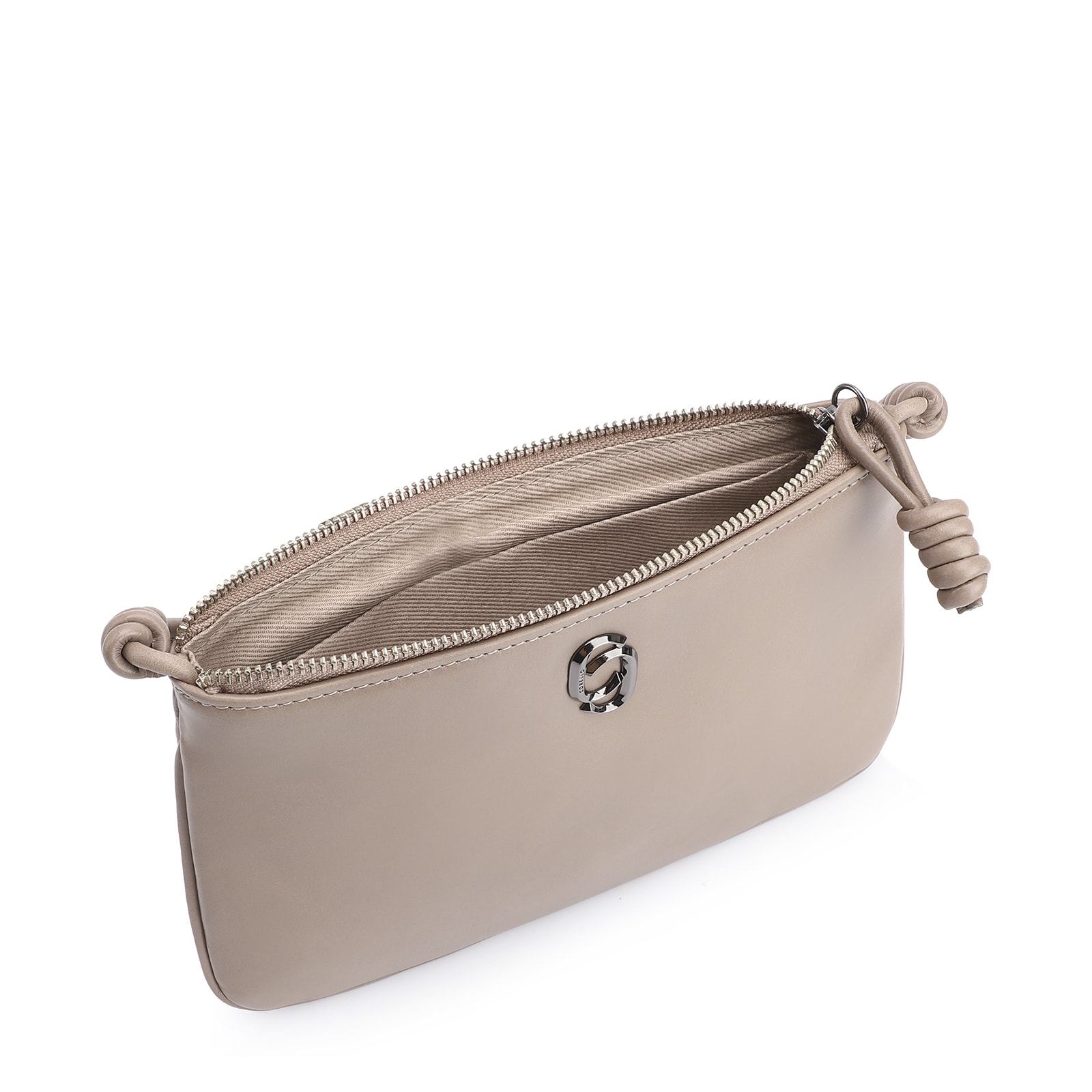 Bolsa Transversal Couro Bege