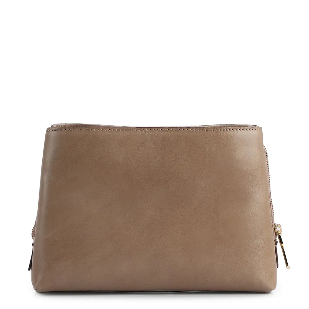 Bolsa Transversal Couro Bege - imagem 3