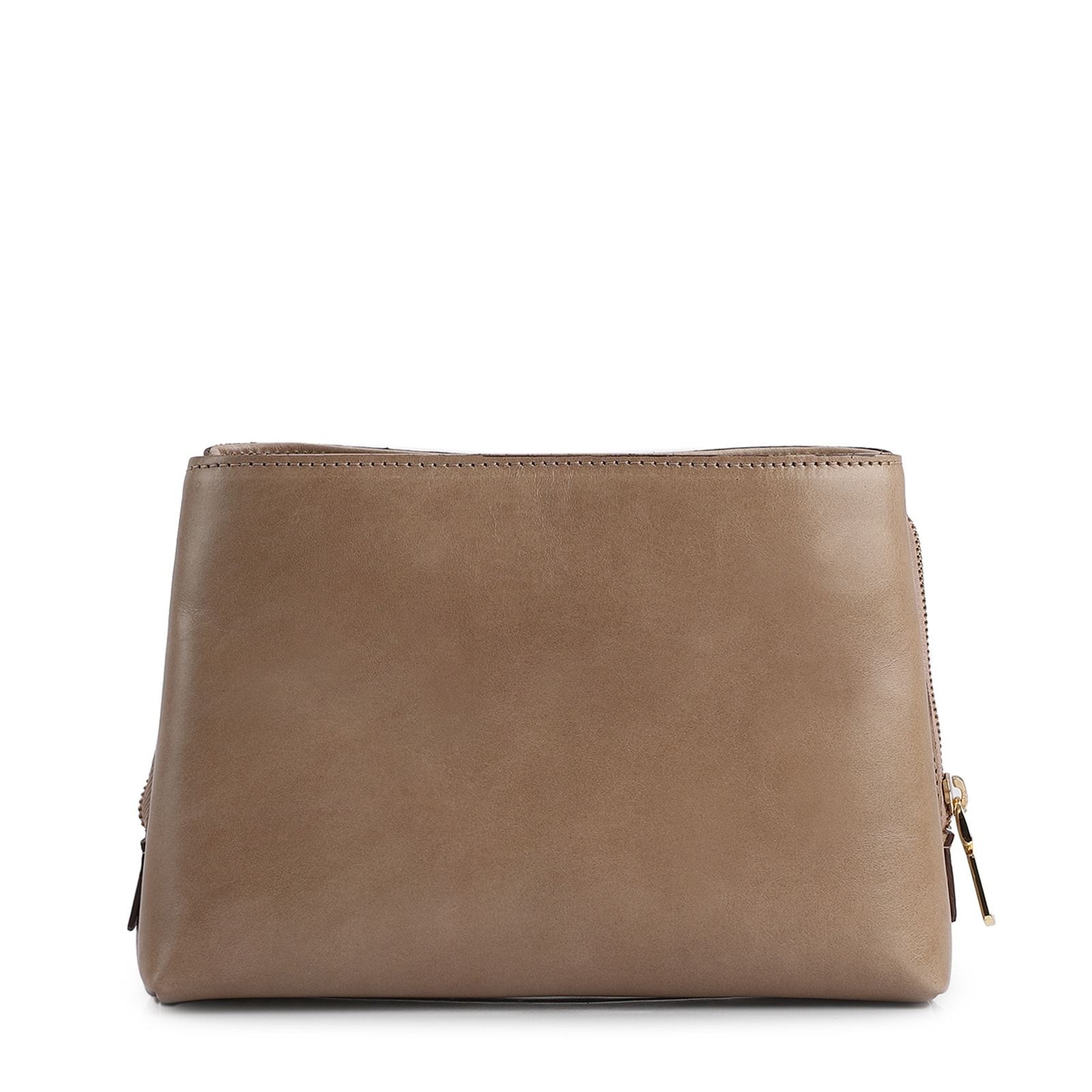 Bolsa Transversal Couro Bege