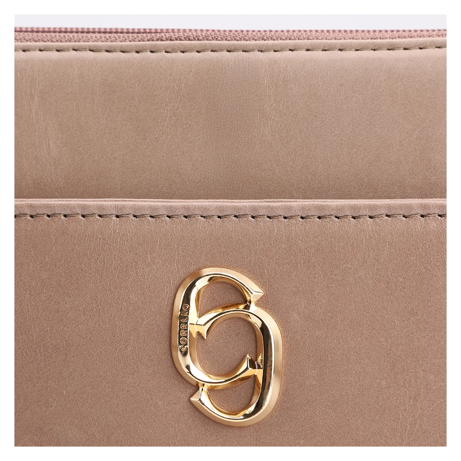 Bolsa Transversal Couro Bege